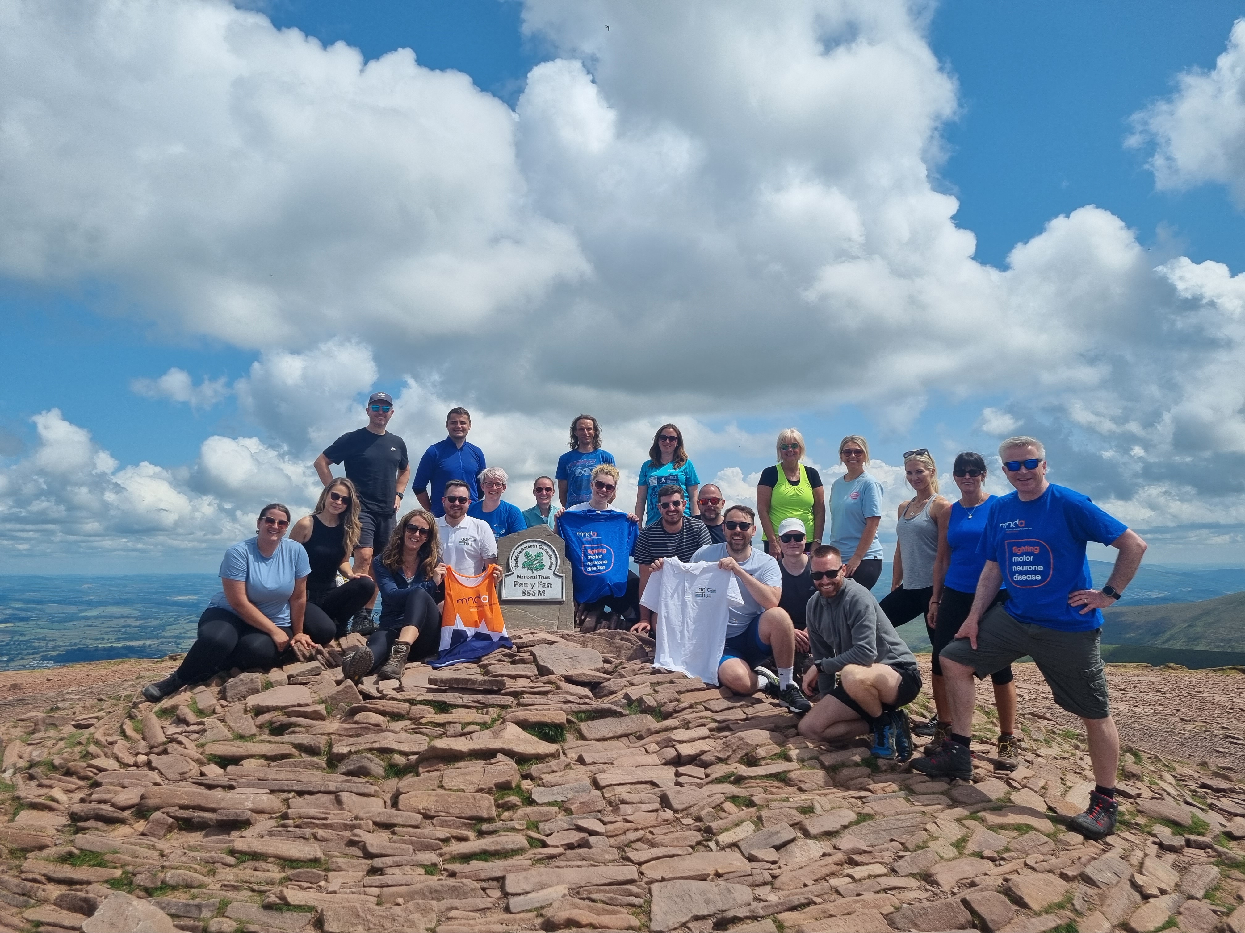 HIW staff at Pen y fan summit