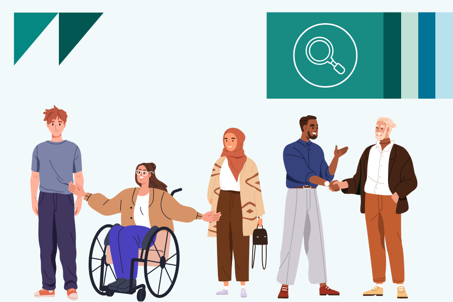An Illustration of a group of people