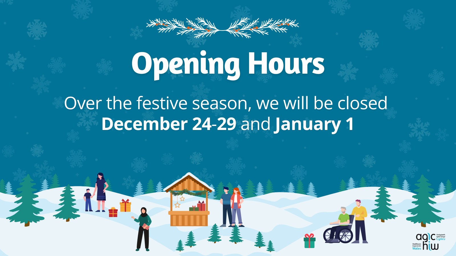 Opening Hours Over the festive season, we will be closed December 24-29 and January 1