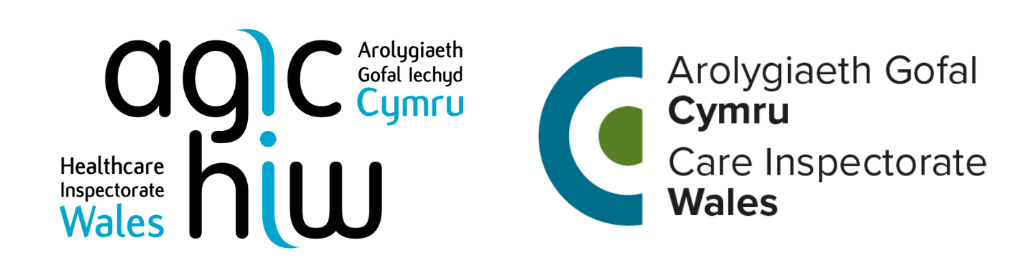 Healtcare inspectorate and care inspectorate logos