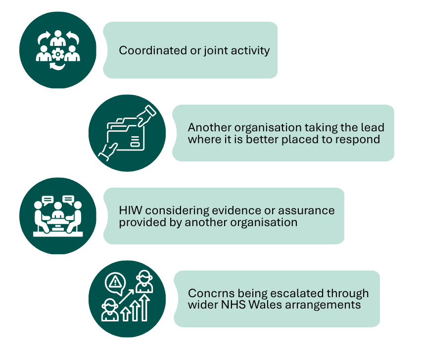 infographic summarising HIW working in partnership.