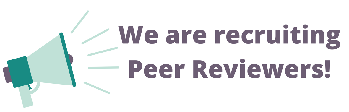 We are recruiting peer reviewers! text with speakerphone