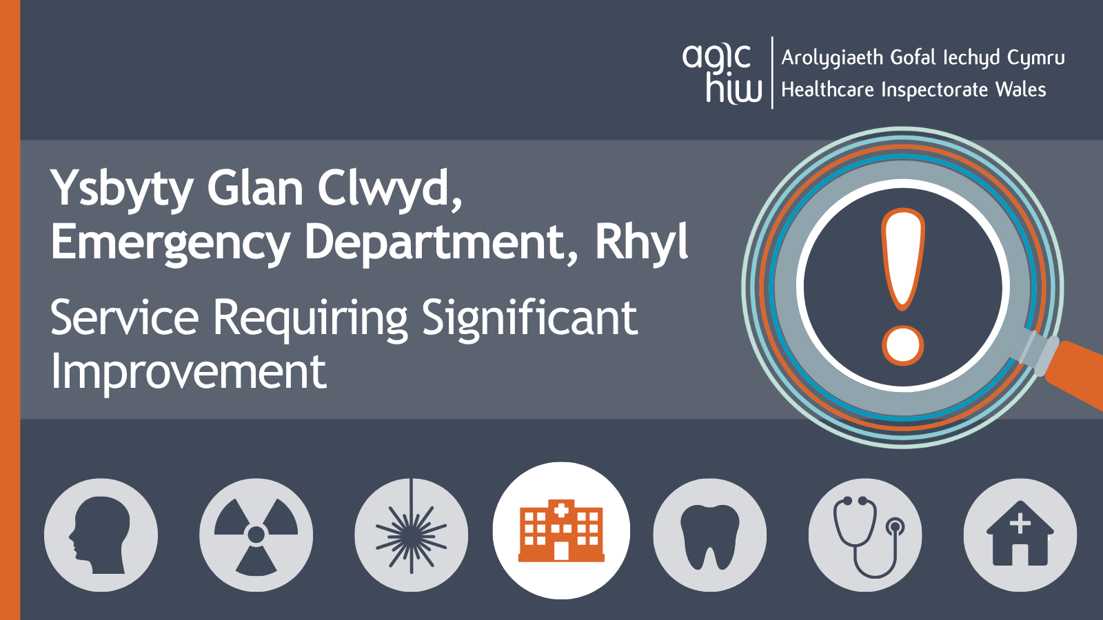 Ysbyty Glan Clwyd, Emergency Department, Rhyl  Service Requiring Significant Improvement