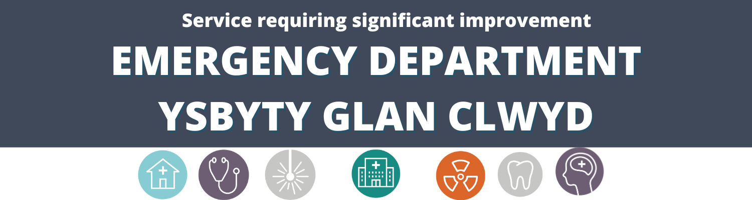 Service requiring significant improvement emergency department ysbyty Glan Clwyd